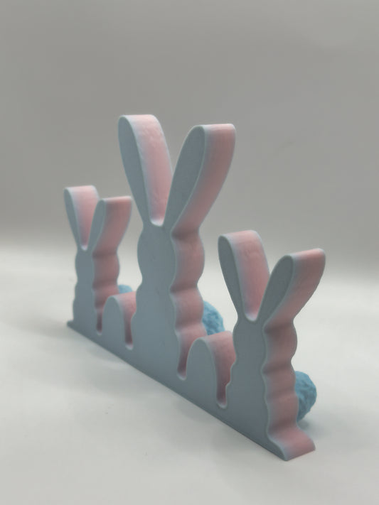 Trio de lapin décoratif