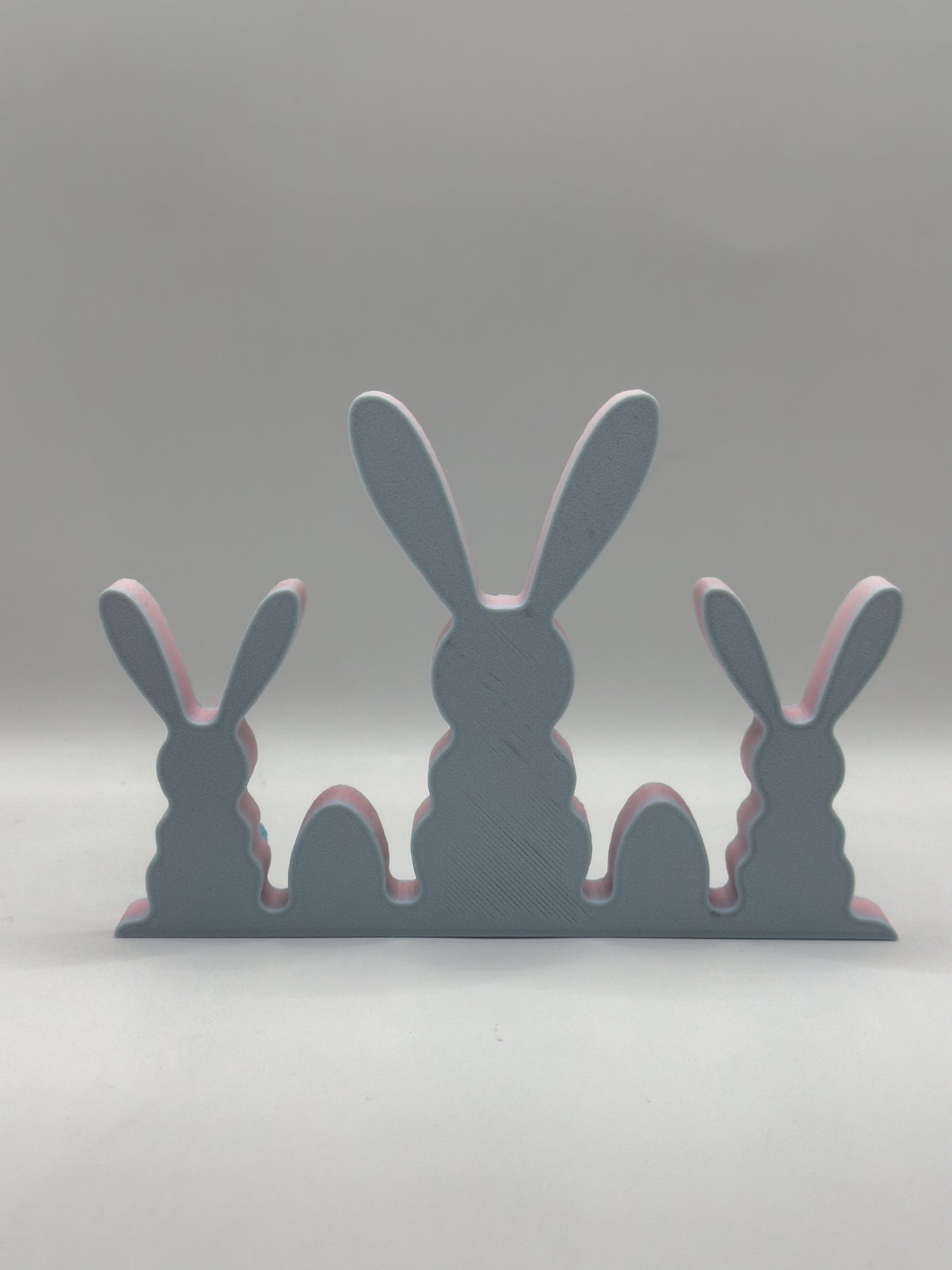 Trio de lapin décoratif