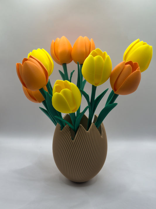 Fleurs imprimées en 3D par lot de 3