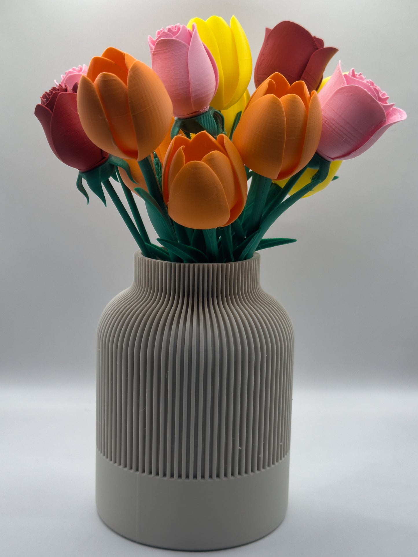 Fleurs imprimées en 3D par lot de 3